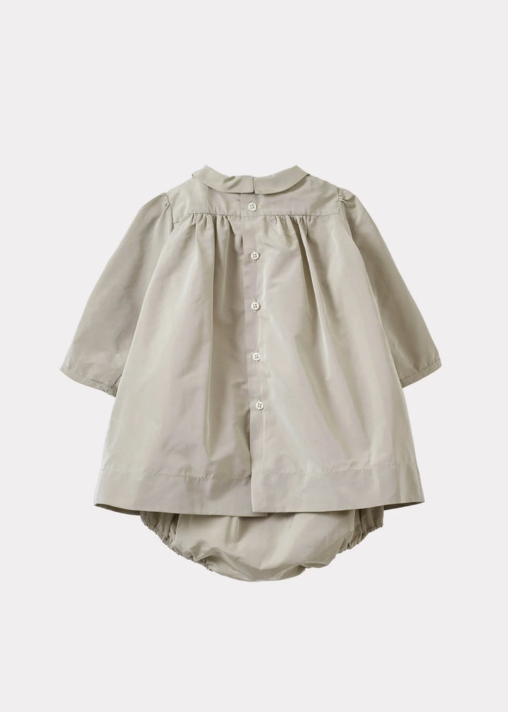 MARS BABY DRESS-TAFFETA GREY