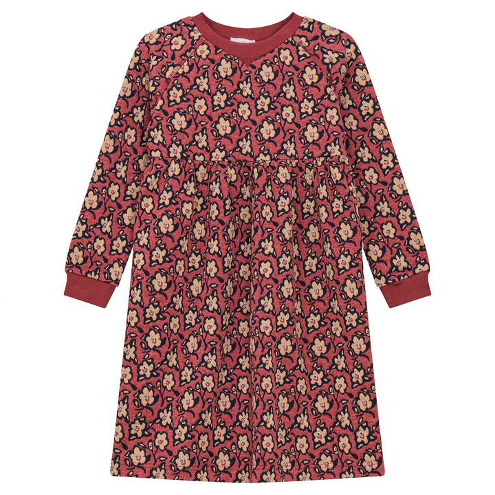 K4412-PRINTED SWEATDRESS-BERRY