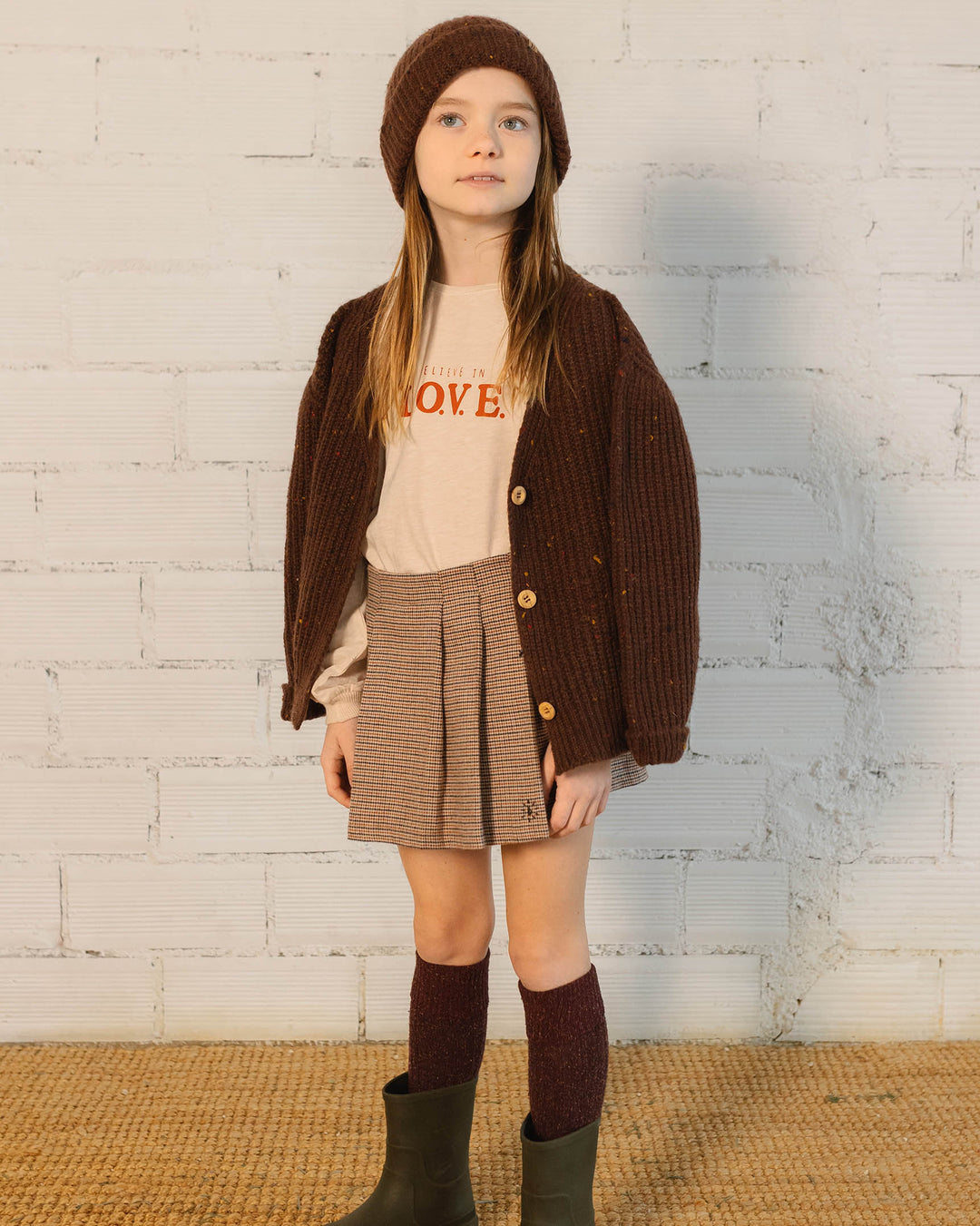 6654-BOTONATO CARDIGAN-Brownie