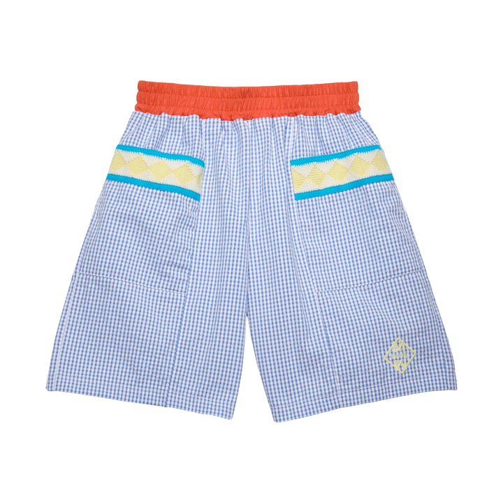 ALASSIO SHORTS-Sky Check