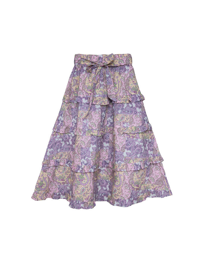 23FS-FRILLY SKIRT LONG SKIRT-DREAM WEAVER