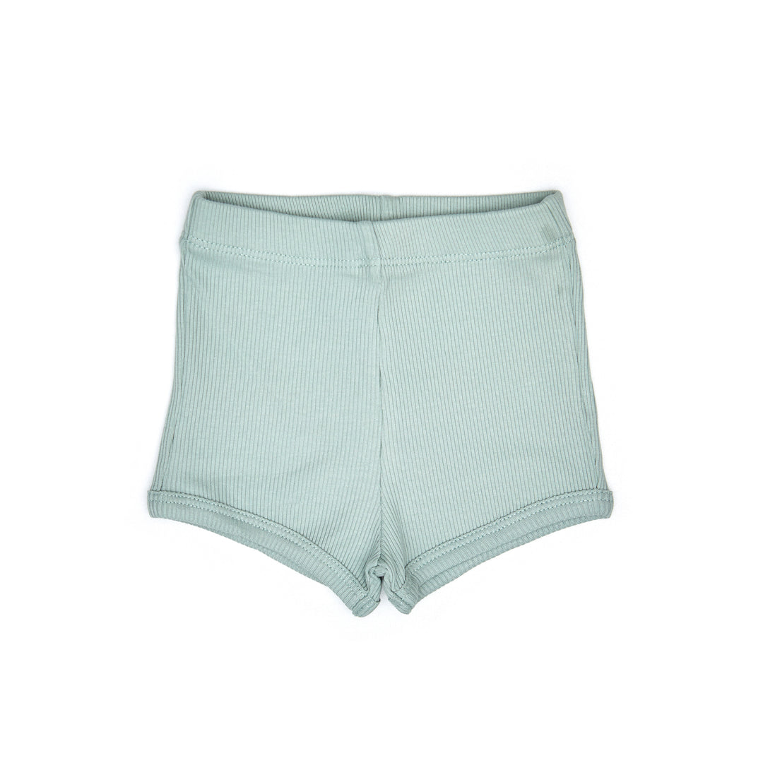 RK008/005-SS TOP/RIBBED SHORT-Natural/Jade