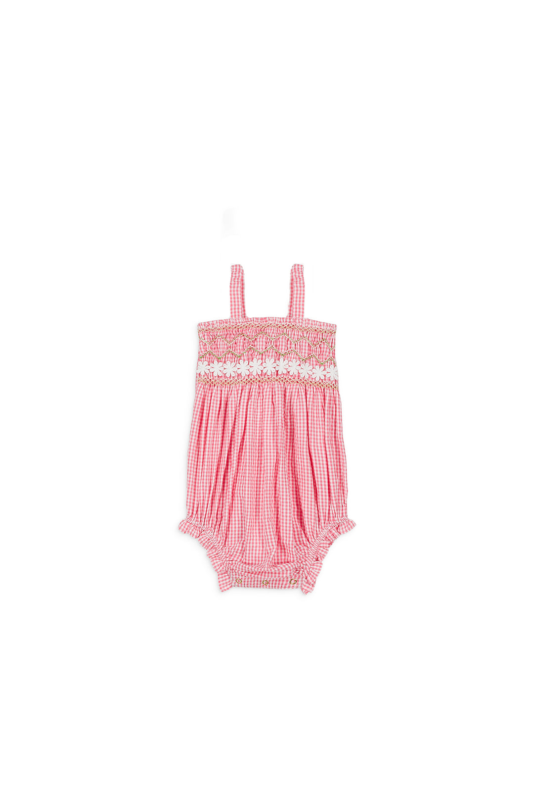 ROMPER FRANCESCA-Pink Fragola Vichy