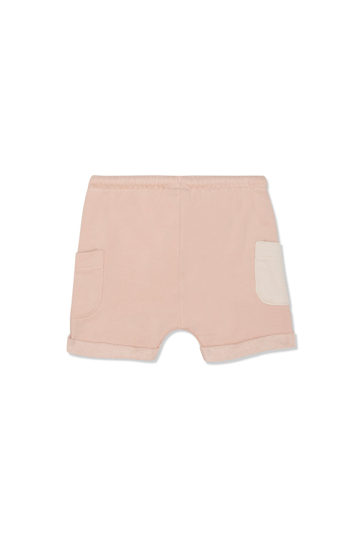 BABY POCKET SHORT-Misty Rose