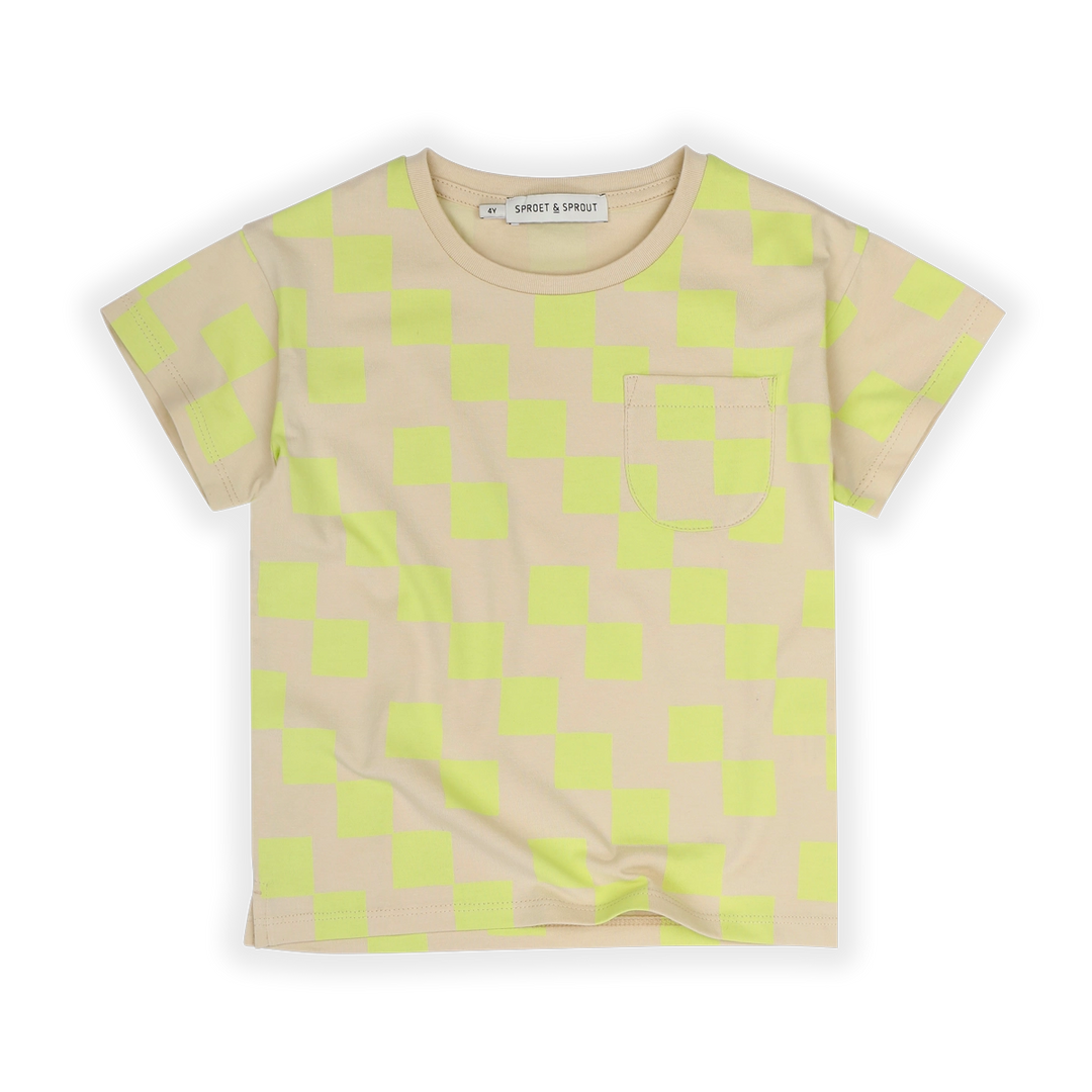 1650-T-SHIRT POCKET BLOCKS PRINT -Sesame