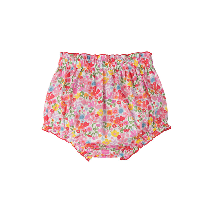 FLORAL BLOOMER WITH BOW-FLORAL MULTI