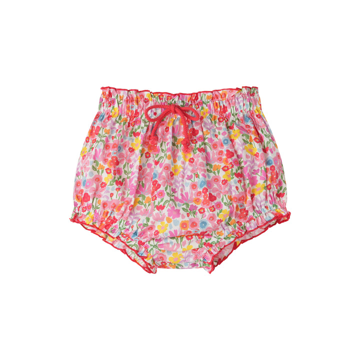 FLORAL BLOOMER WITH BOW-FLORAL MULTI