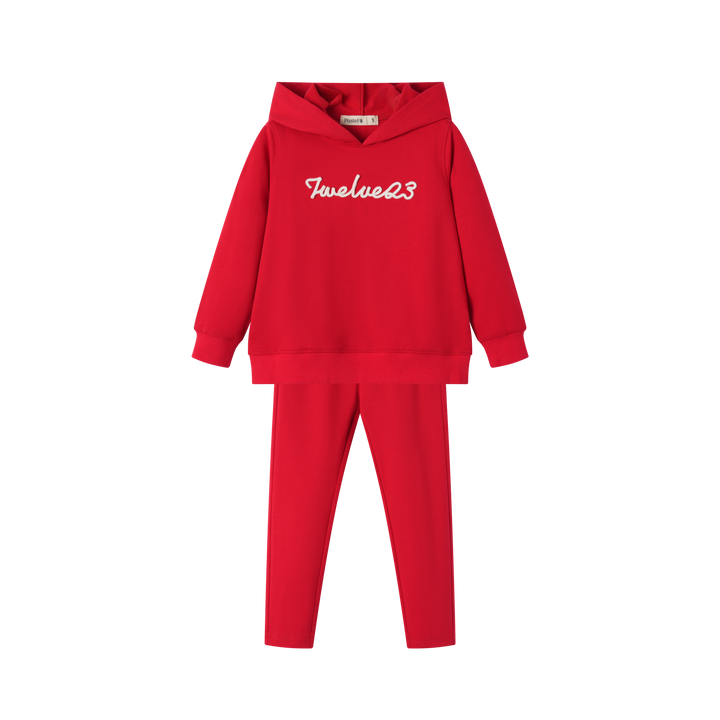 1223 HOODED SET-RED