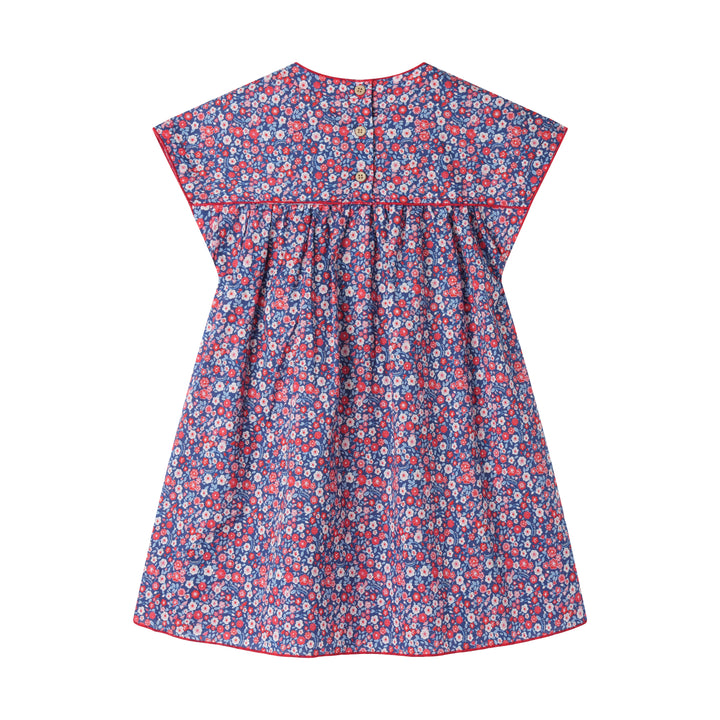 DROP SHOULDER FLORAL DRESS-LIBERTY FLORAL