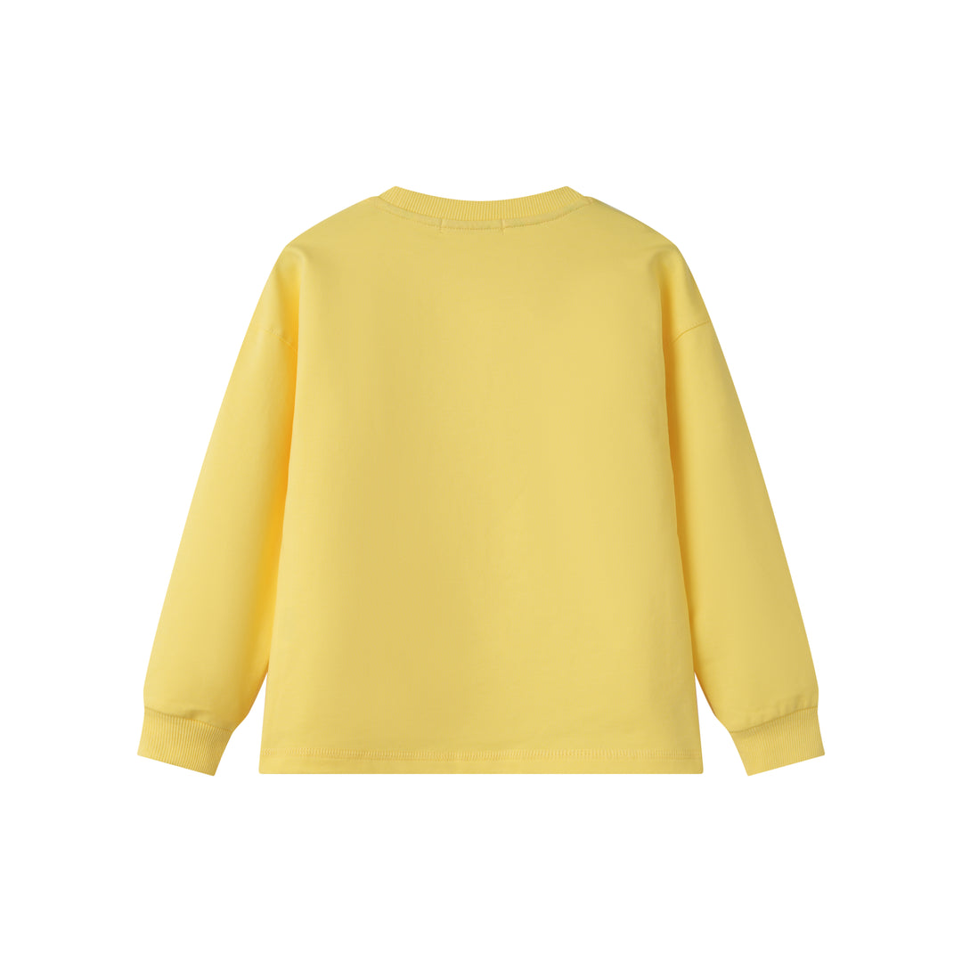 GIRLS 1223 SWEATSHIRT-YELLOW