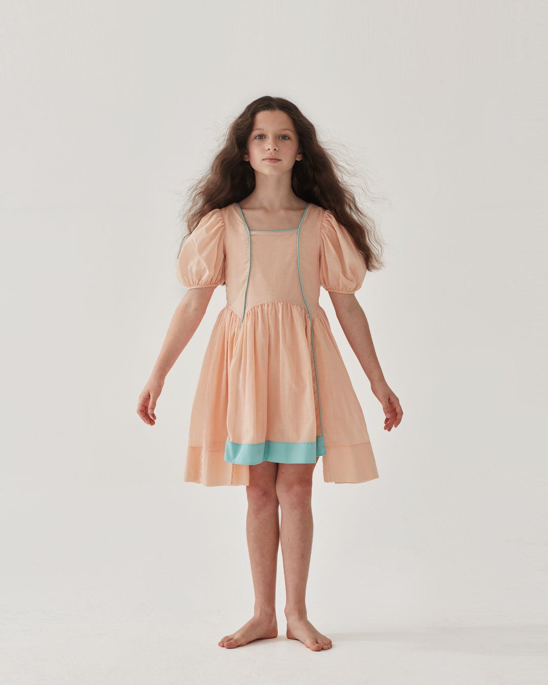 SALAD DAYS DRESS-JUST PEACHY/THE POOL