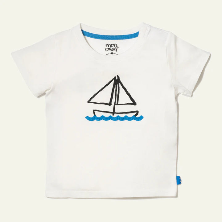 SAILBOAT T-SHIRT-Natural/Summer-Natural/Summer