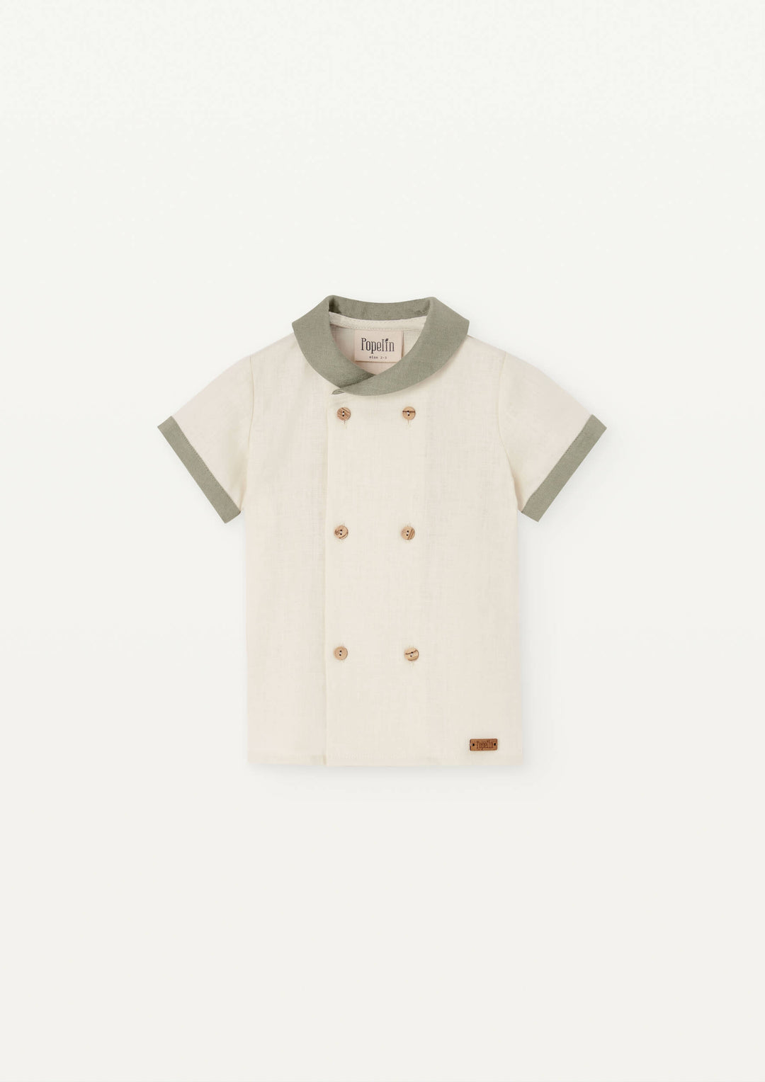 Mod 17.2 Green linen shirt with Sailor Collar