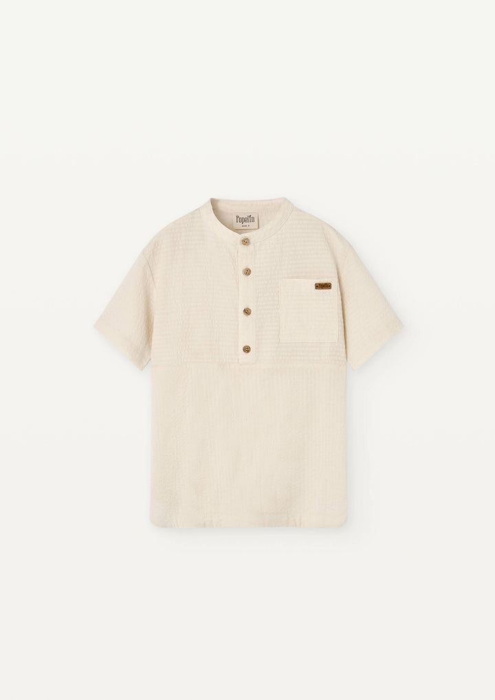 Mod 20.1 Off-white Mandarin collar shirt