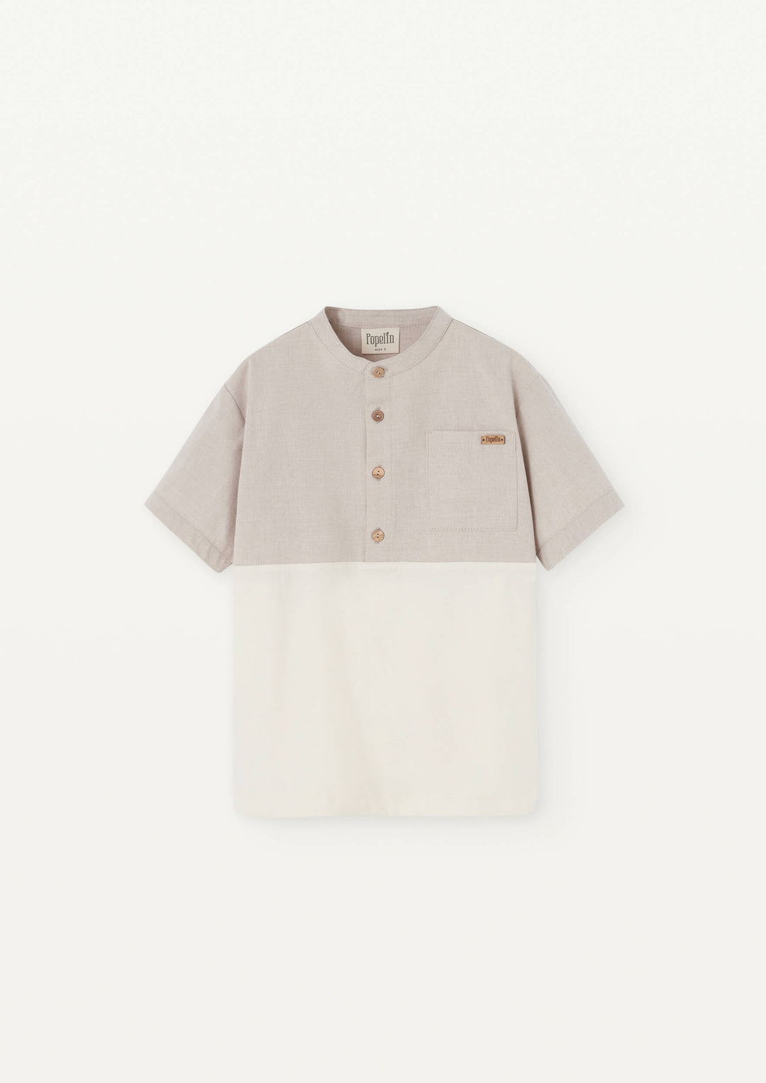 Mod 20.2 Sand Mandarin collar shirt