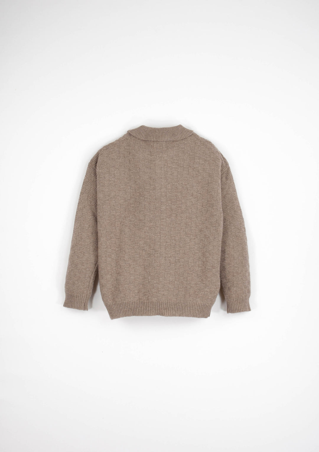 23.2-CAMEL TEXURED JERSEY W/COLLAR