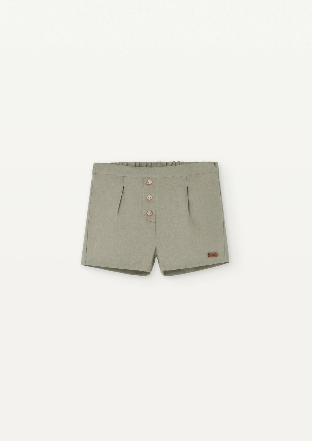 Mod 23.3 Green linen chino-style shorts