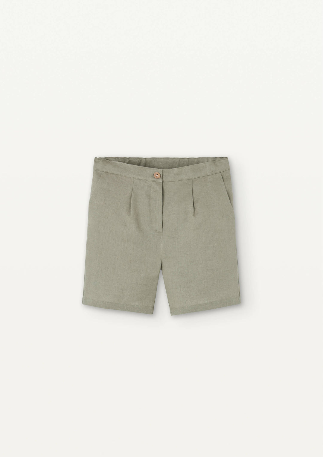 Mod 28.3 Green linen chino-style Bermuda shorts