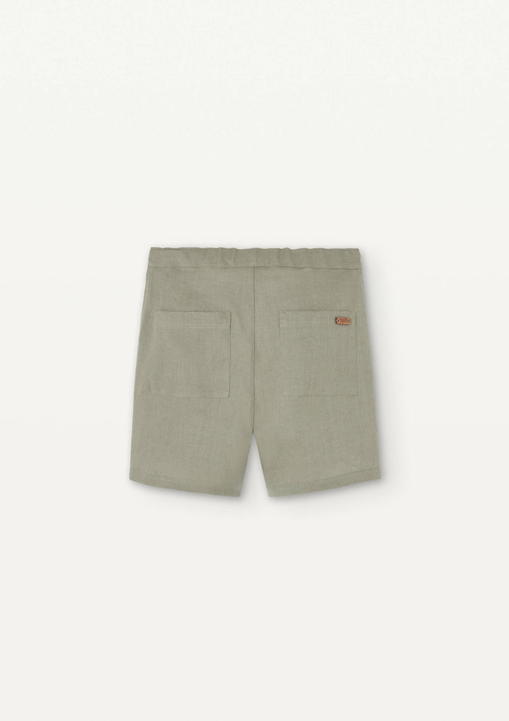 Mod 28.3 Green linen chino-style Bermuda shorts