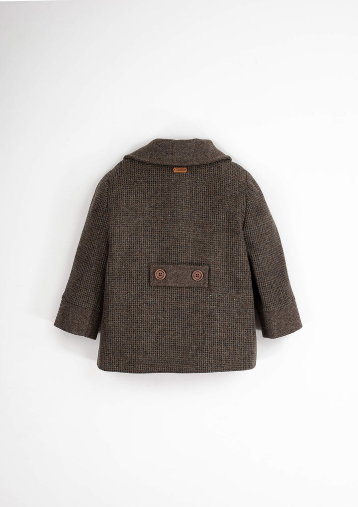 42.3-WOOLEN COAT W/COLLAR-MULTI COLOR