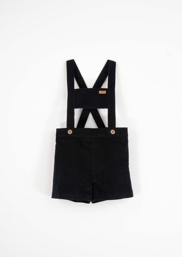 6.6-BLACK CORDUROY ROMPER