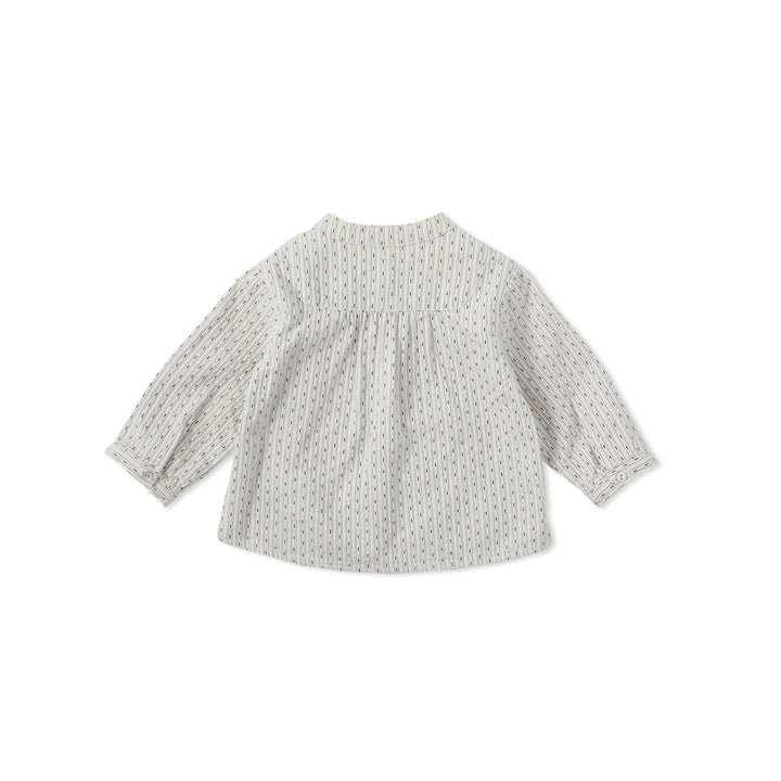 GEM STRIPE SHIRT-ivory