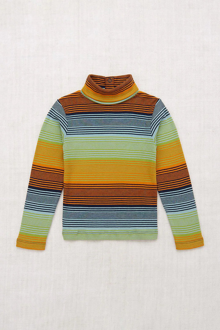 TURTLENECK-SUNSET STRIPE