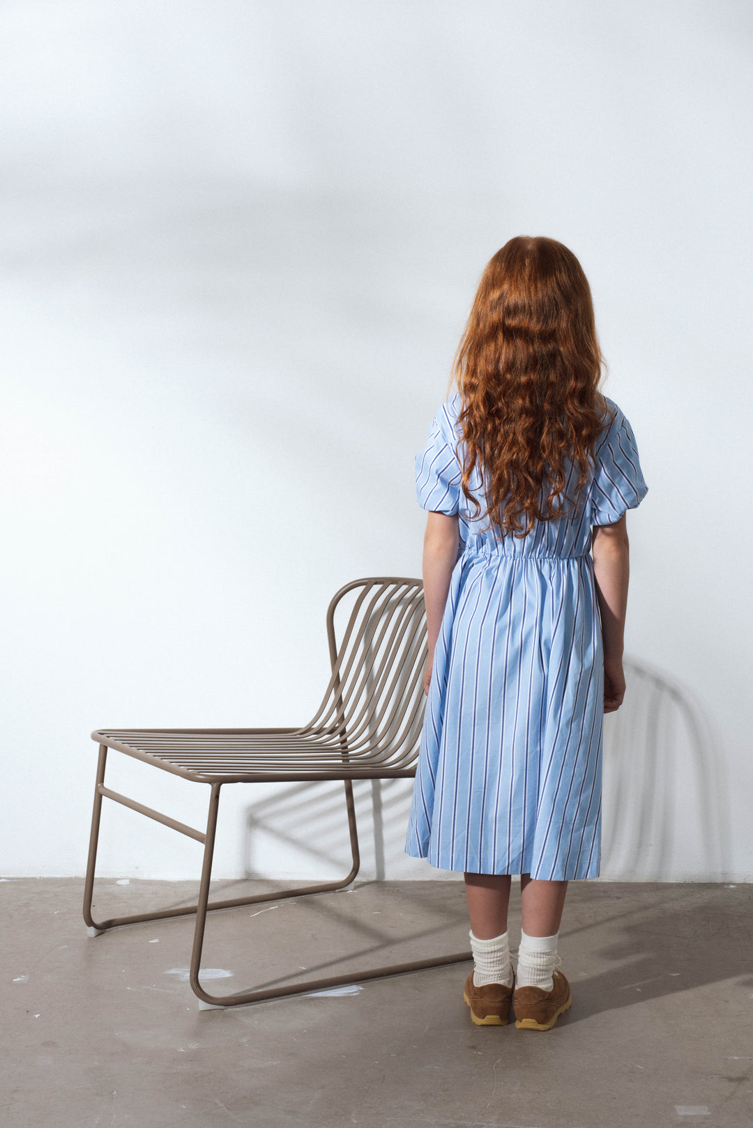 ARCH DRESS-SKY BLUE STRIPES