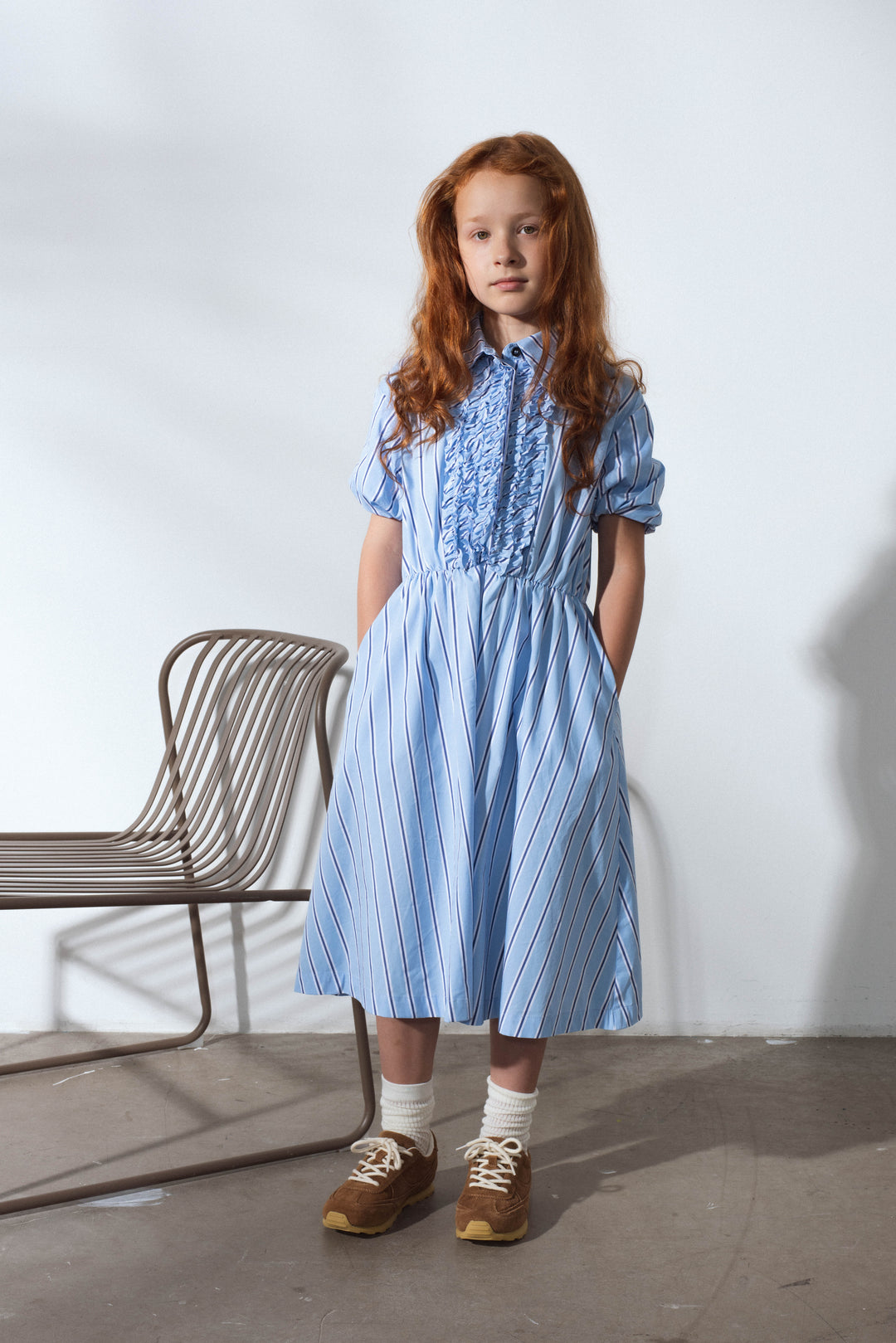 ARCH DRESS-SKY BLUE STRIPES