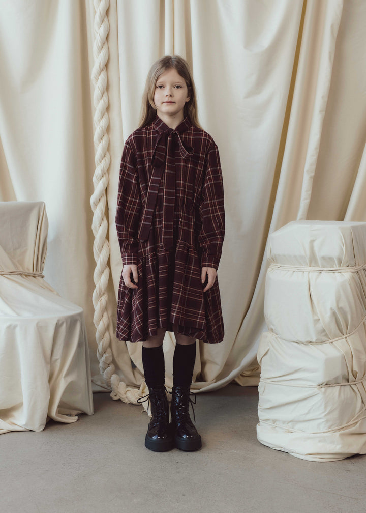 KACEY DRESS-Iron Oxide Square