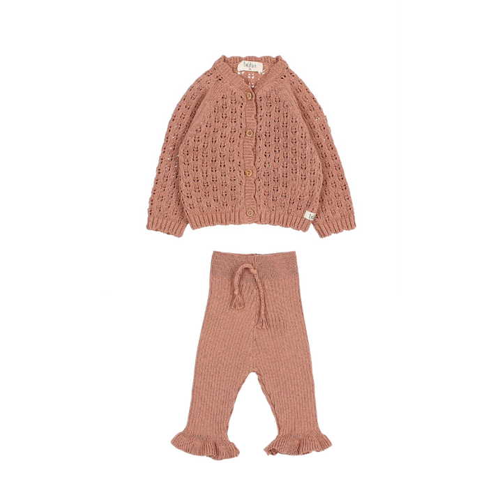 6415/16-GIRLY CARDIGAN/LEGGING SET-ROSE DAWN