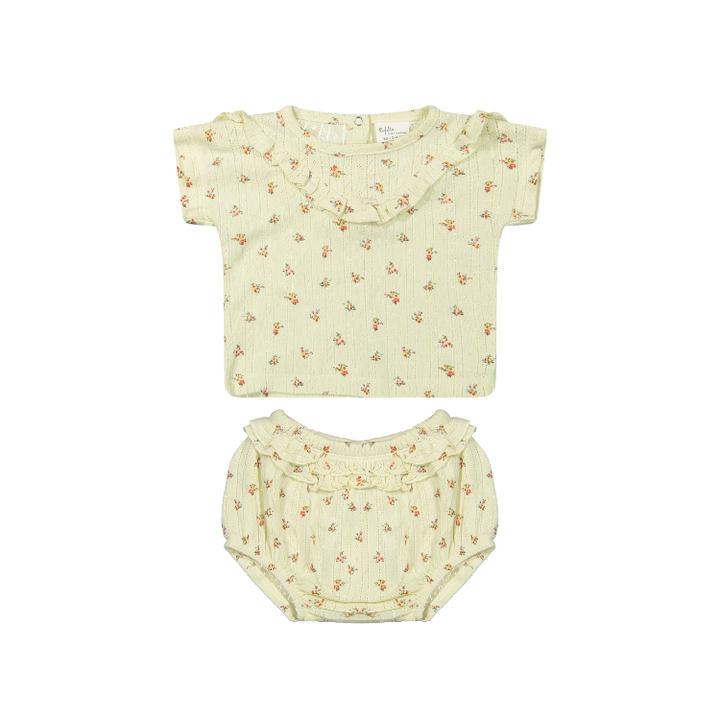 T-SHIRT MARY/BLOOMER SET-AOP Ecru Rose