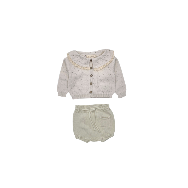 501/306-VOILE/KHALO-KNIT SET-Cream