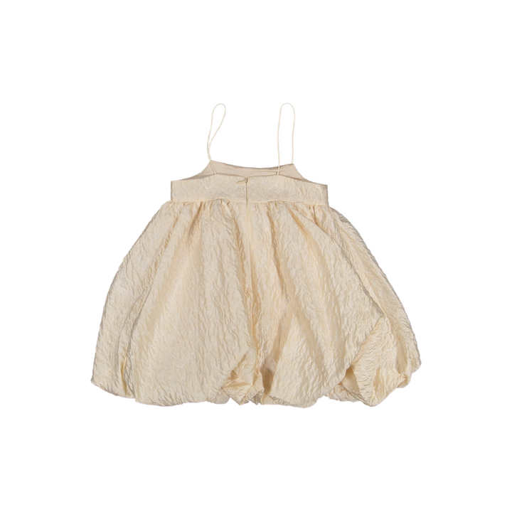 LENA JACQUARD BUSTIER DRESS-ivory