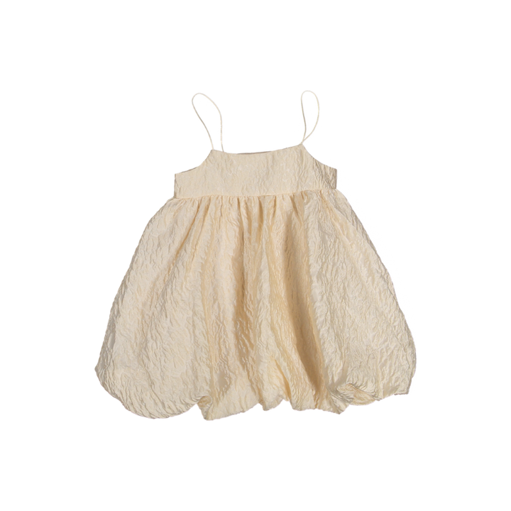 LENA JACQUARD BUSTIER DRESS-ivory