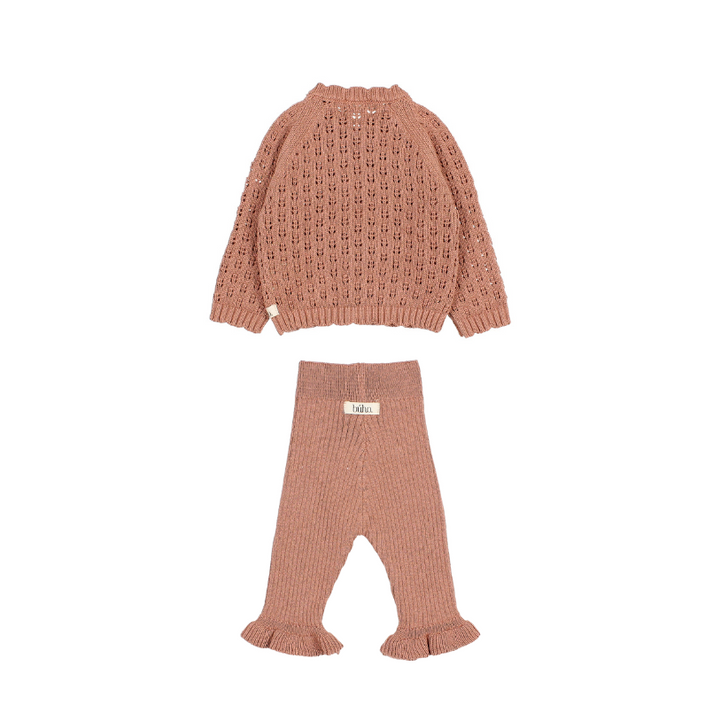 6415/16-GIRLY CARDIGAN/LEGGING SET-ROSE DAWN