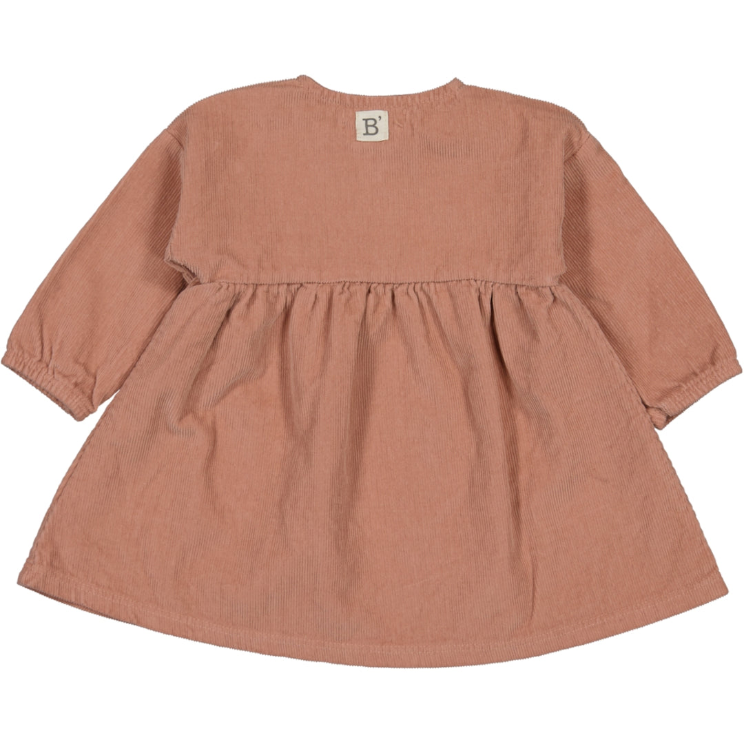 W53418-CORDUROY DRESS-Old Pink