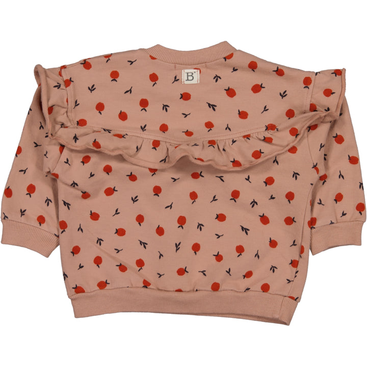 W54783-PRINTED FRILLY SWEATSHIRT-Old Pink