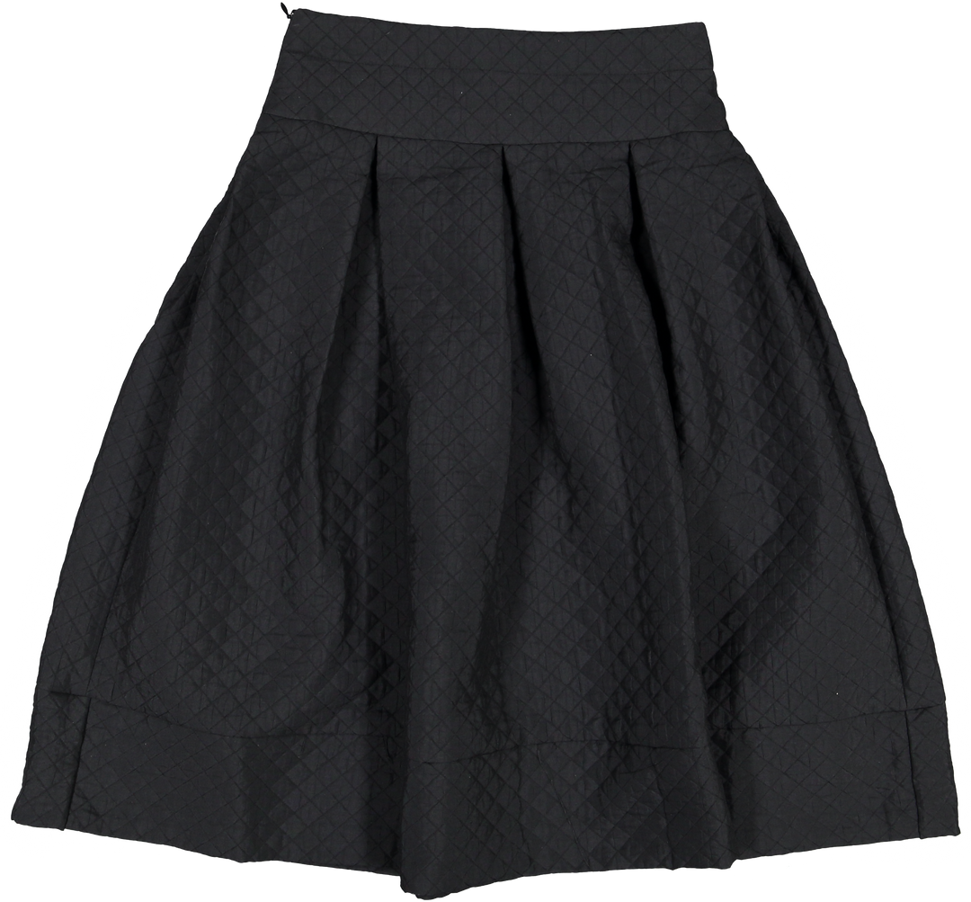 34205-SKIRT-Quilted Black