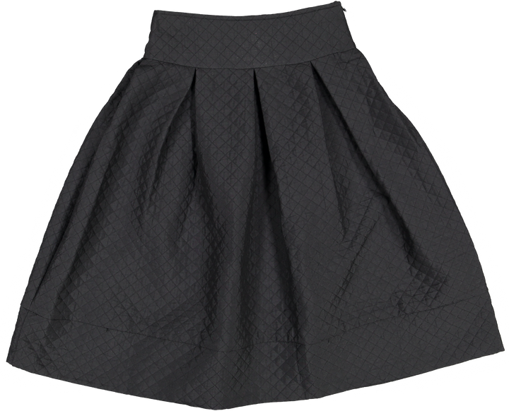 34205-SKIRT-Quilted Black