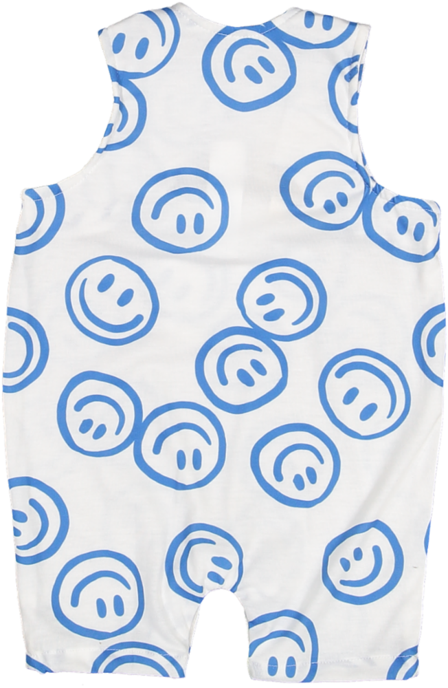 RP86-BABY ROMPER-Blue Smiles