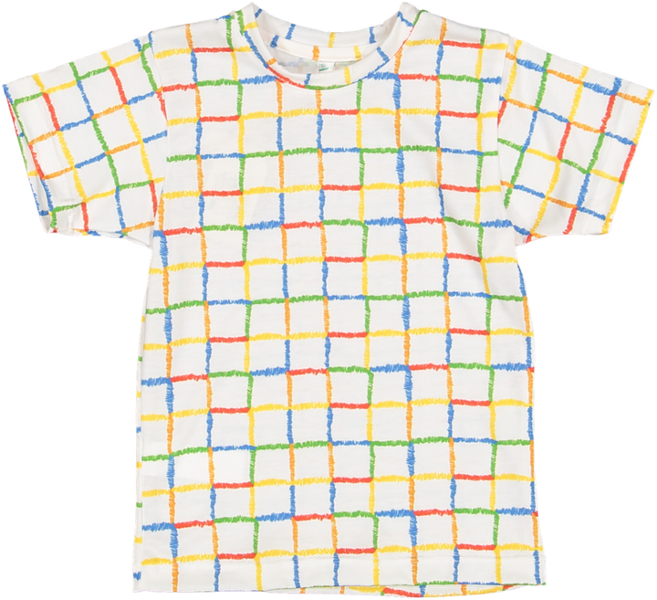 TS85-KIDS TSHIRT-Rainbow Lines