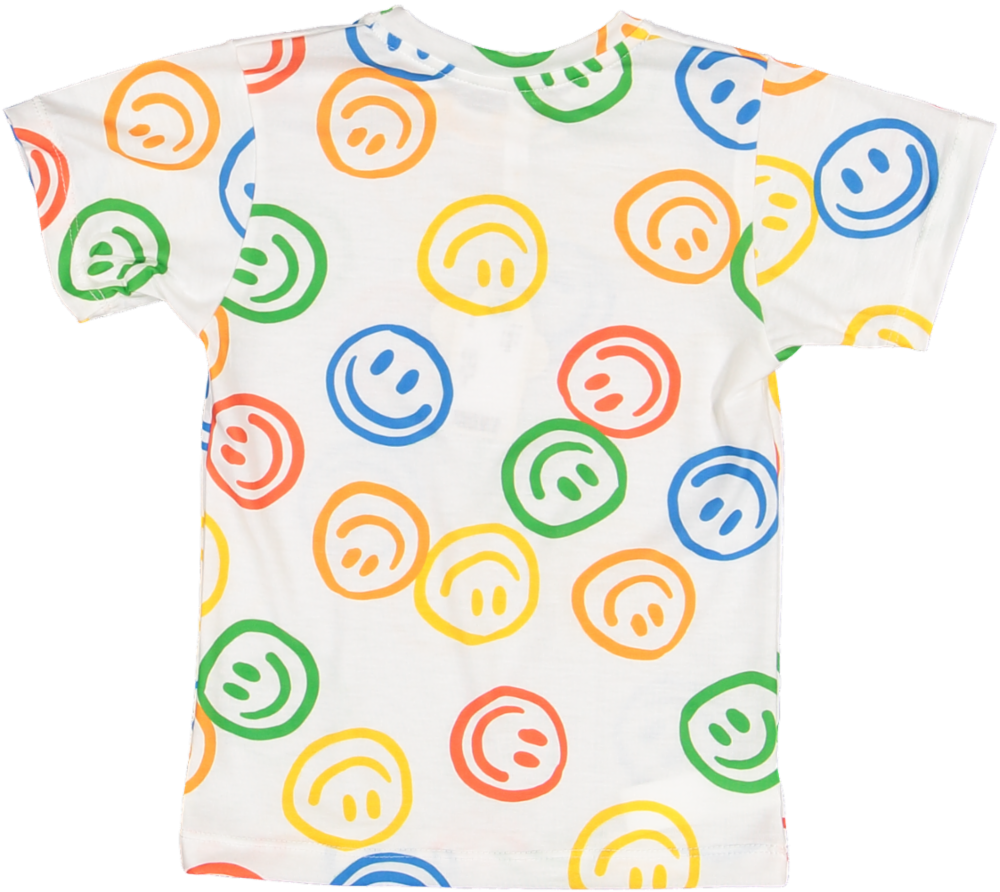 TS90-KIDS TSHIRT-Smiles Rainbow