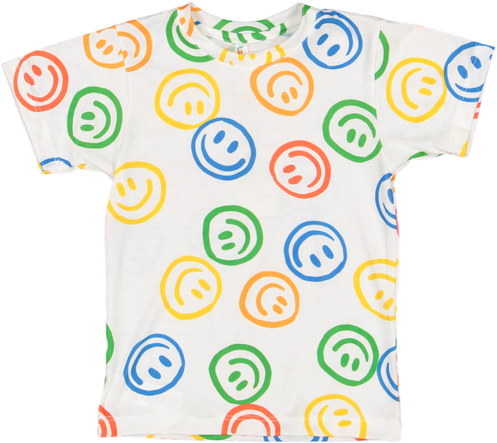 TS90-KIDS TSHIRT-Smiles Rainbow