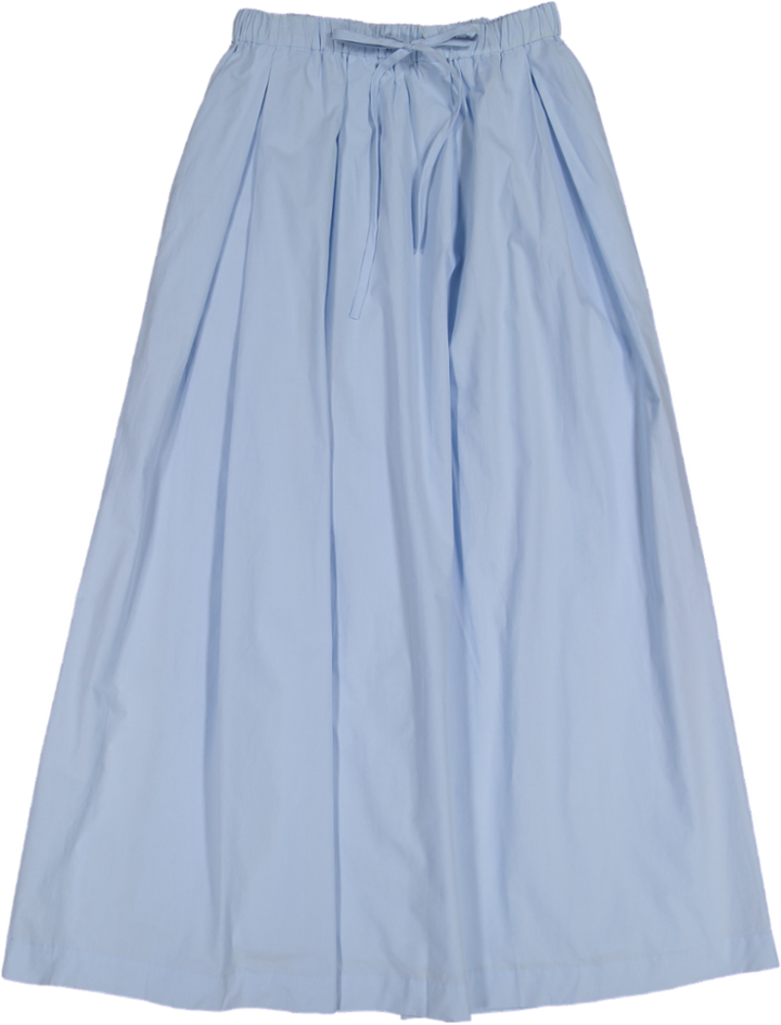 VB5007S-DRAWSTRING POCKET SKIRT -light blue