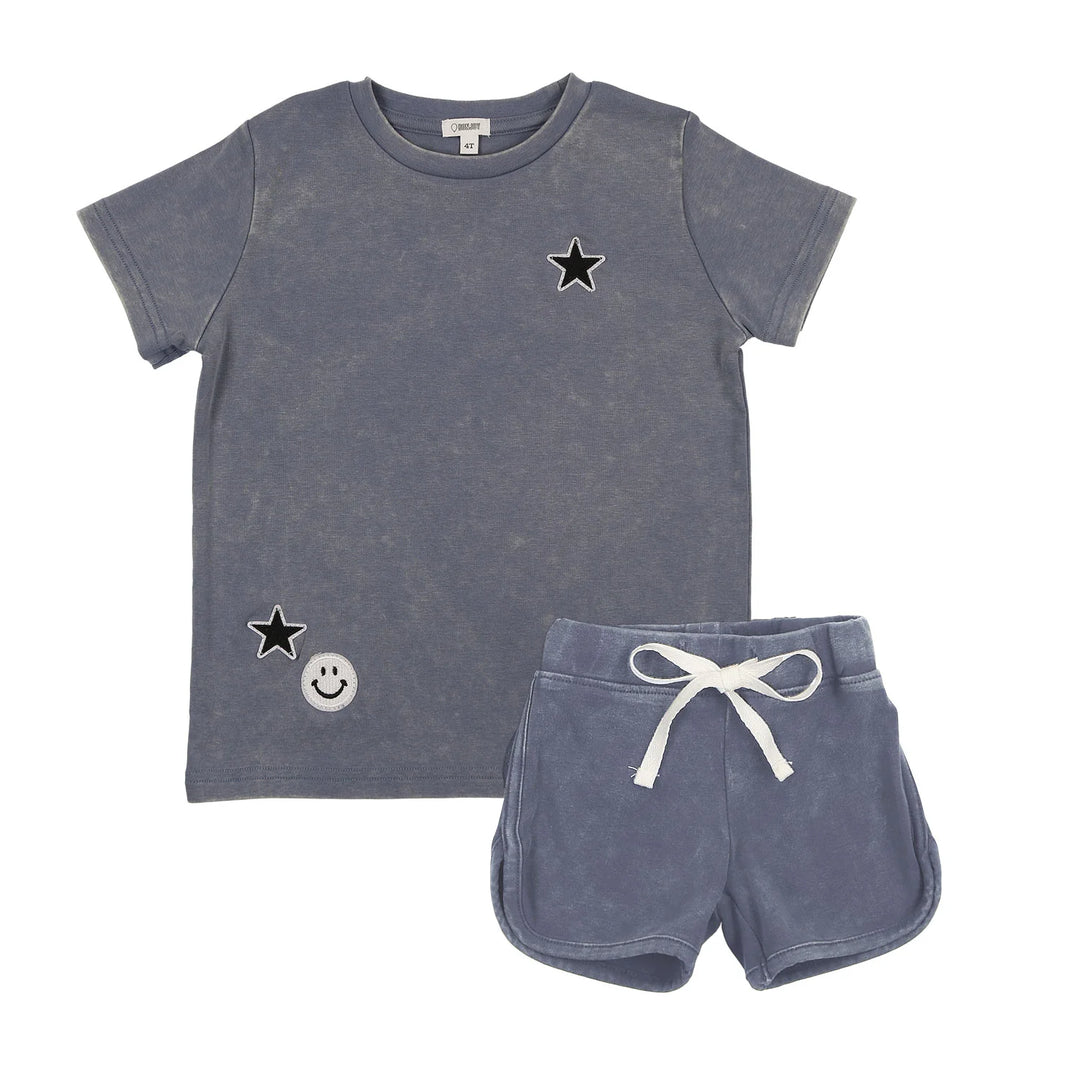 BTS25004TS-Patch Toddler Set-Blue Wash