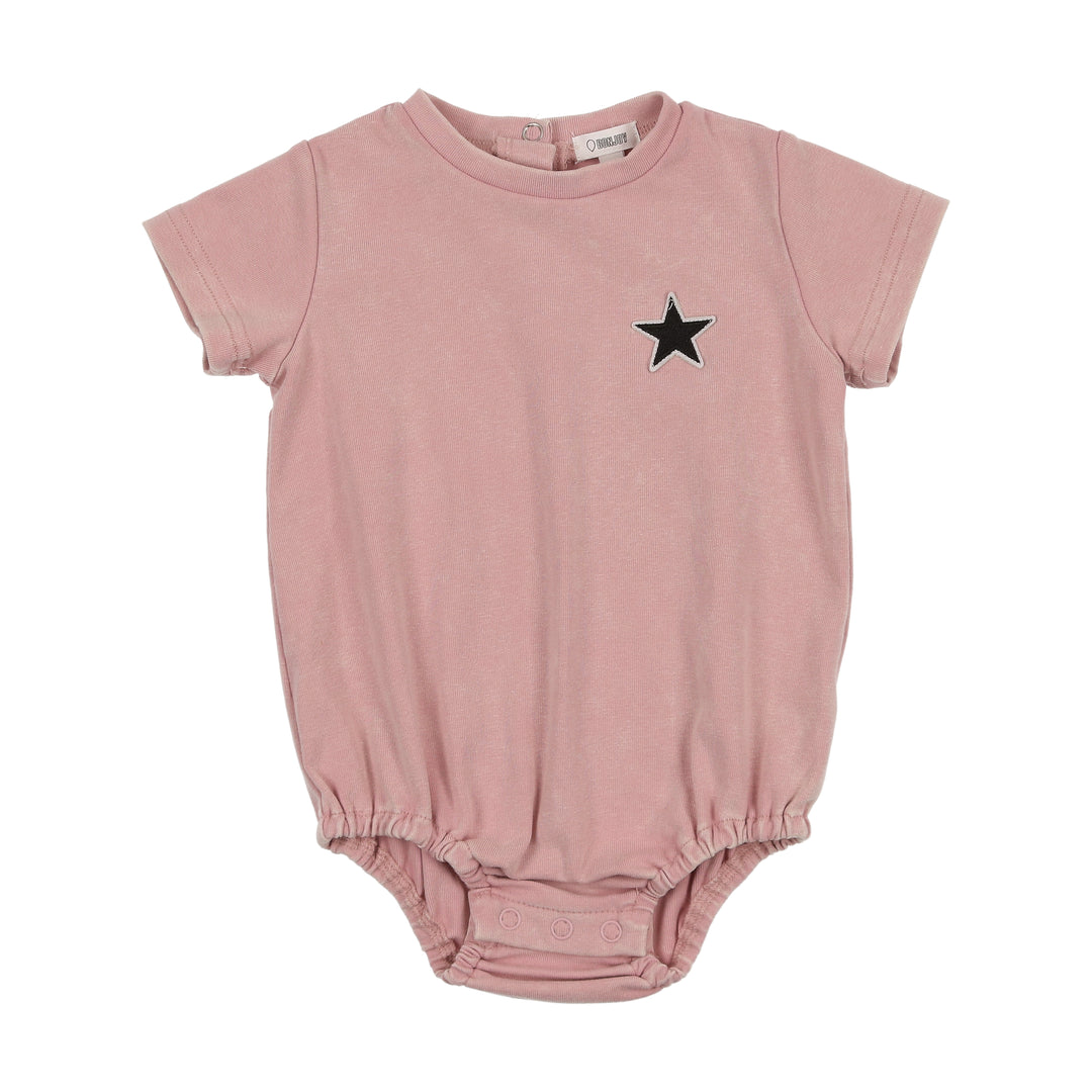 BTS25004R-Patch Toddler Romper-Mauve Wash