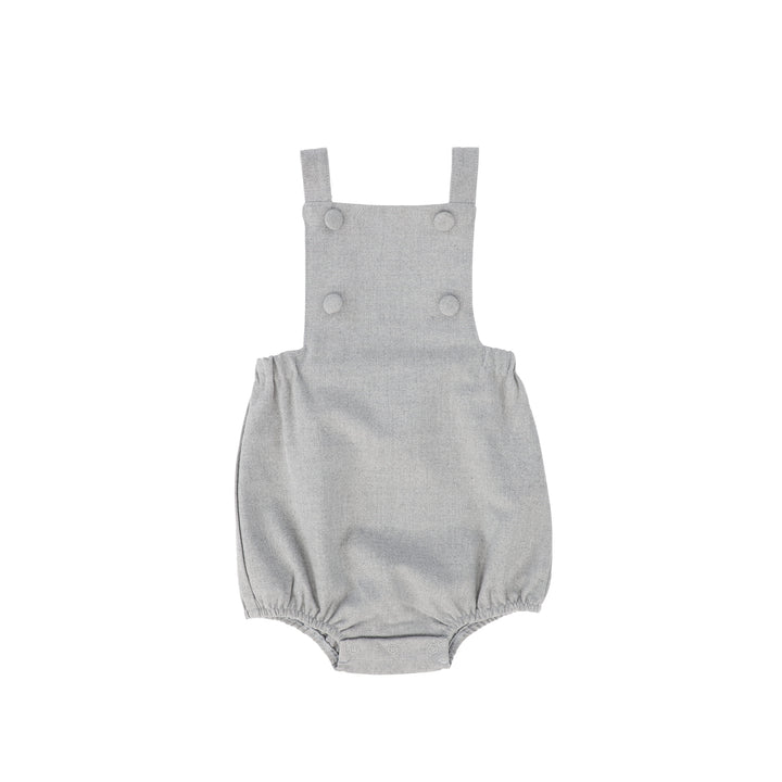 C16506-WOOL BUTTON ROMPER-Light Grey