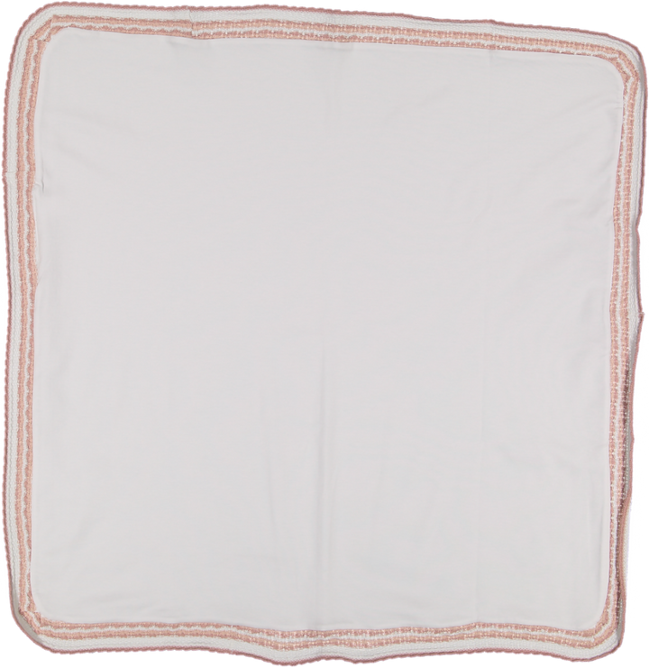 CJ30009-RCV BLANKET-White/Rose