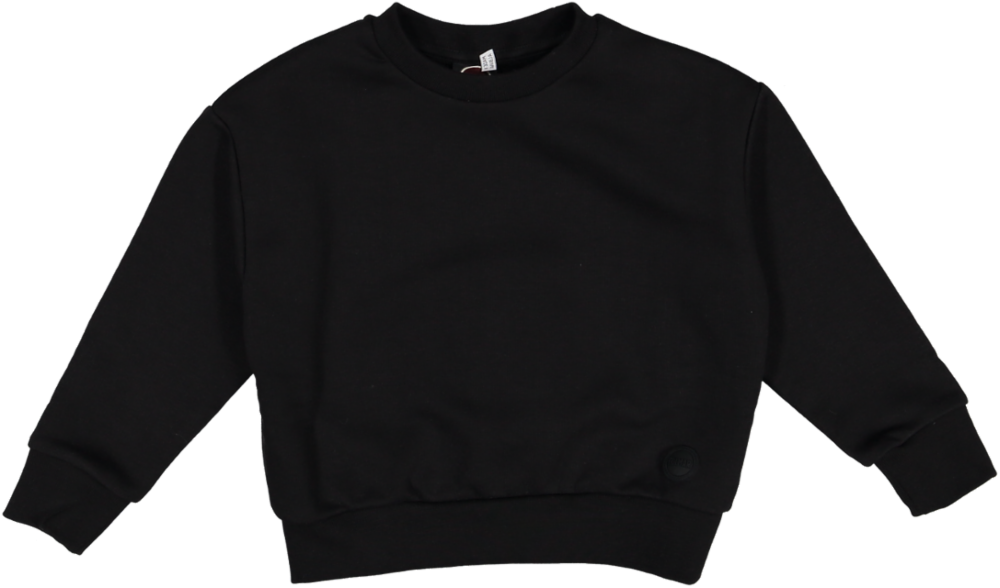 3619-CREW-NECK SWEATSHIRT-Black